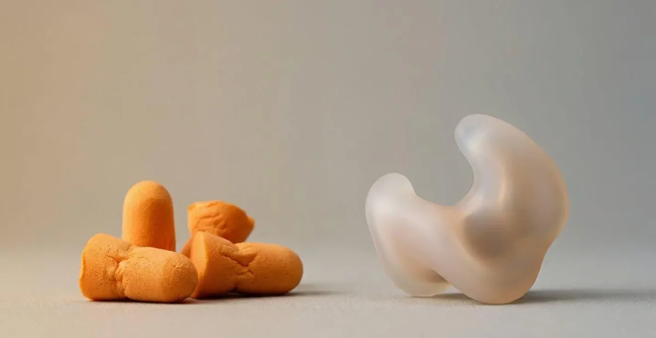 Comparaison entre protection auditive standard et sur mesure pour préserver l'audition