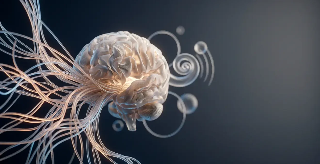 Illustration conceptuelle représentant la plasticité cérébrale et la reconfiguration du cortex auditif lors de l'appareillage auditif