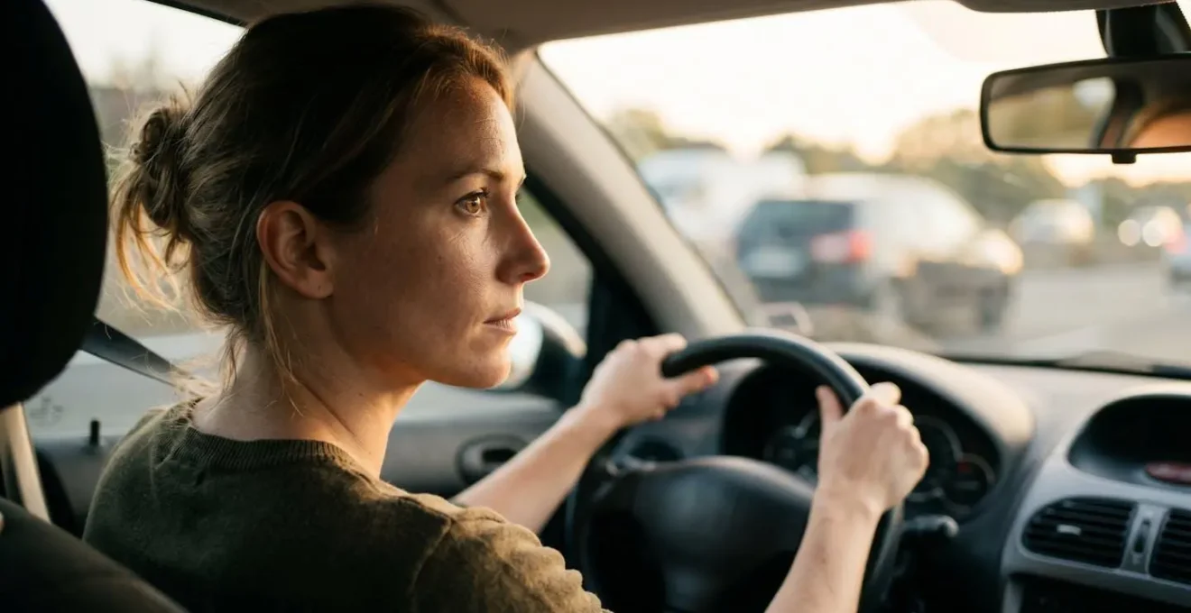 Conducteur malentendant utilisant sa vigilance visuelle accrue pour compenser la perte auditive sur la route