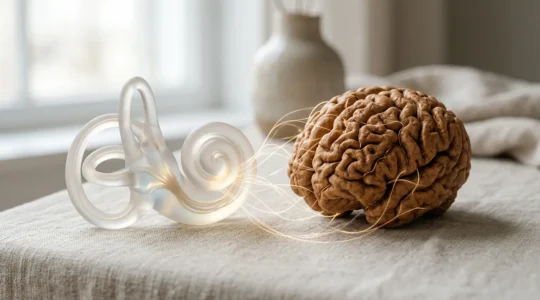 Représentation conceptuelle du lien entre l'audition et la santé cérébrale