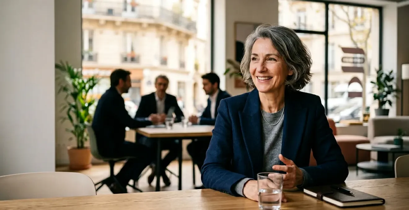 Professionnel senior actif dans un environnement de travail moderne illustrant l'importance de l'appareillage auditif précoce