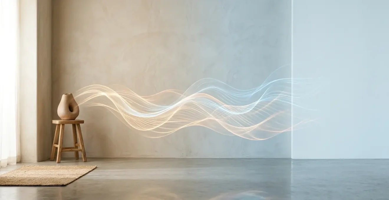 Atmosphère apaisante avec ondes sonores et dispositif audio thérapeutique pour le traitement des acouphènes